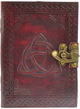 (image for) Triquetra leather w/ latch - Click Image to Close