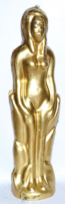 (image for) Gold Female candle 7" - Click Image to Close