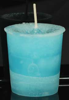 (image for) Dreams Herbal votive - light aqua