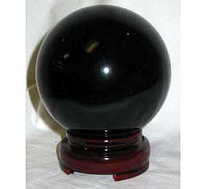 (image for) 80mm Black crystal ball - Click Image to Close