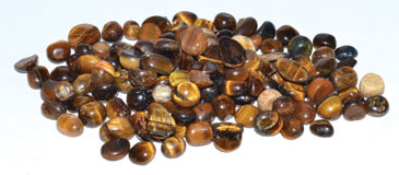 (image for) 1 lb Tiger Eye tumbled chips 5-7mm