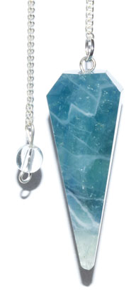 (image for) 6-sided Green Fluorite pendulum