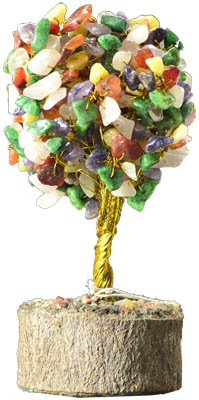 (image for) Mixed gemstone tree