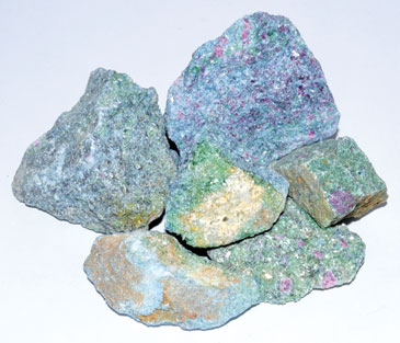 (image for) 1 lb Ruby Zoisite untumbled stones - Click Image to Close