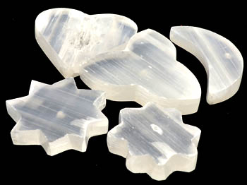 (image for) 9 1/2" Selenite incense burner