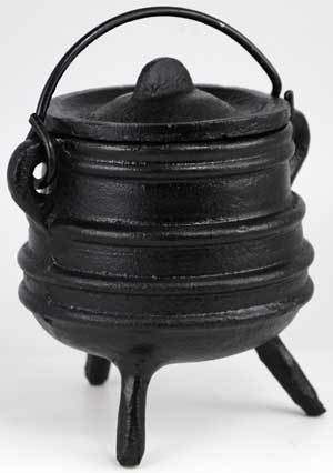 (image for) Ribbed cast iron cauldron 3" - Click Image to Close