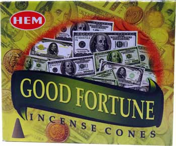 (image for) Good Fortune HEM cone 10pk - Click Image to Close