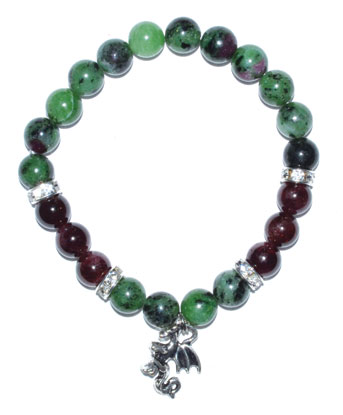 (image for) 5mm - 8mm Ruby Zoisite bracelet