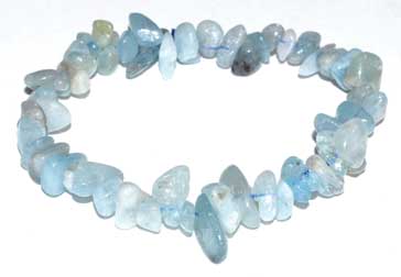 (image for) Aquamarine chip bracelet - Click Image to Close