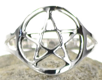 (image for) Pentagram Ring size 8 - Click Image to Close