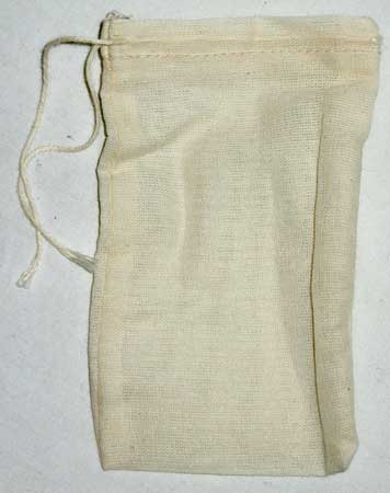 (image for) 1 Cotton Tea Bag 3'x5" - Click Image to Close