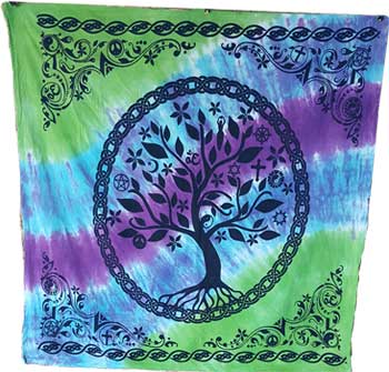 (image for) 36" x 36" Tree of Life altar cloth - Click Image to Close