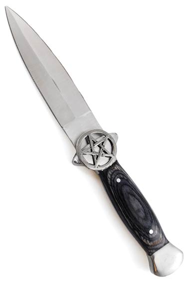 (image for) Lg Pentagram athame - Click Image to Close