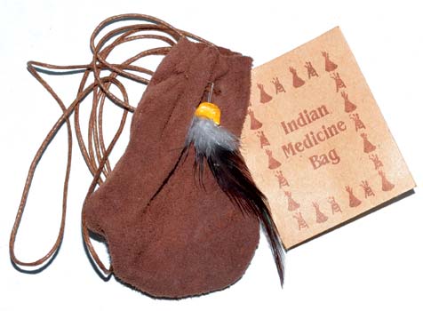 (image for) 3" Medicine Dream bag Brown - Click Image to Close