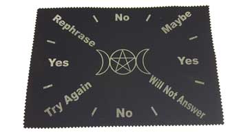 (image for) Triple Moon Pentagram pendulum mat