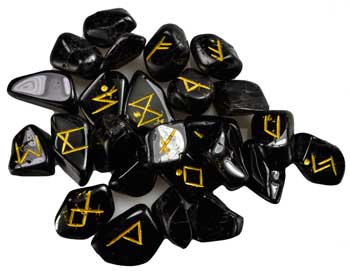 (image for) Black Tourmaline rune set - Click Image to Close