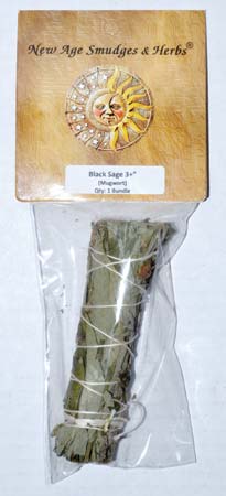 (image for) Black Sage smudge 4" - Click Image to Close