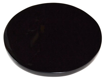 (image for) 6" Black Obsidian scrying mirror - Click Image to Close