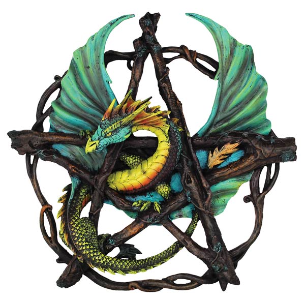 (image for) Forest Pentagram Dragon 13" - Click Image to Close