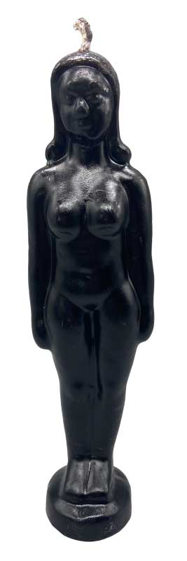 (image for) 6 3/4" Black Woman candle - Click Image to Close