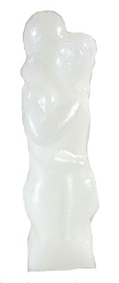 (image for) 5" White Lover candle - Click Image to Close