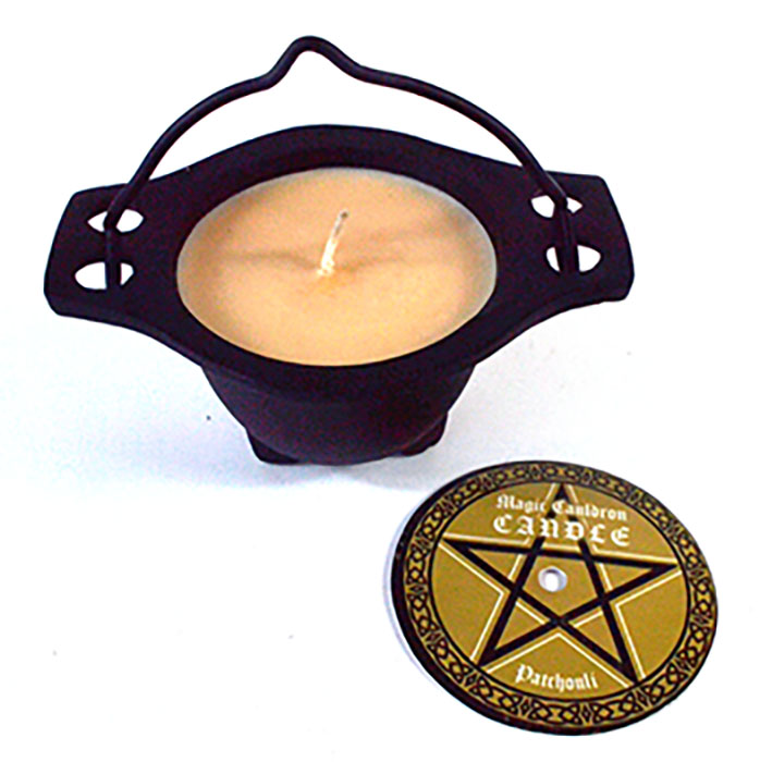 (image for) Patchouli candle in cauldron