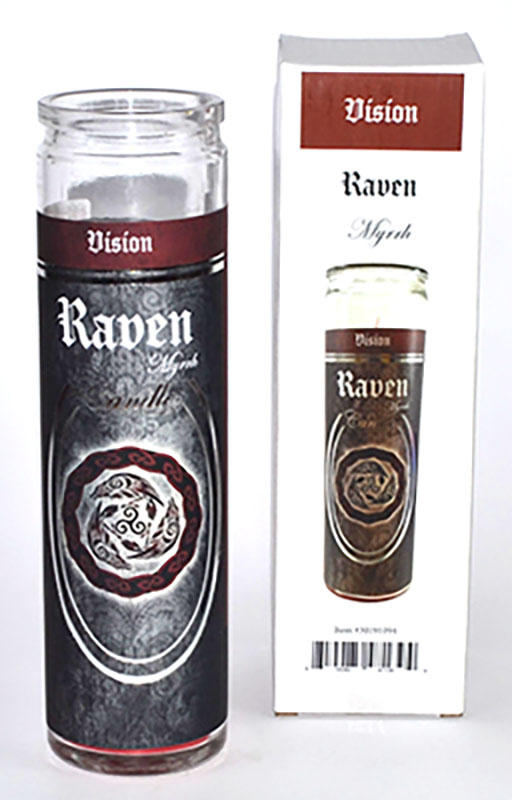 (image for) 90 hr Raven (Myrrh) jar candle - Click Image to Close