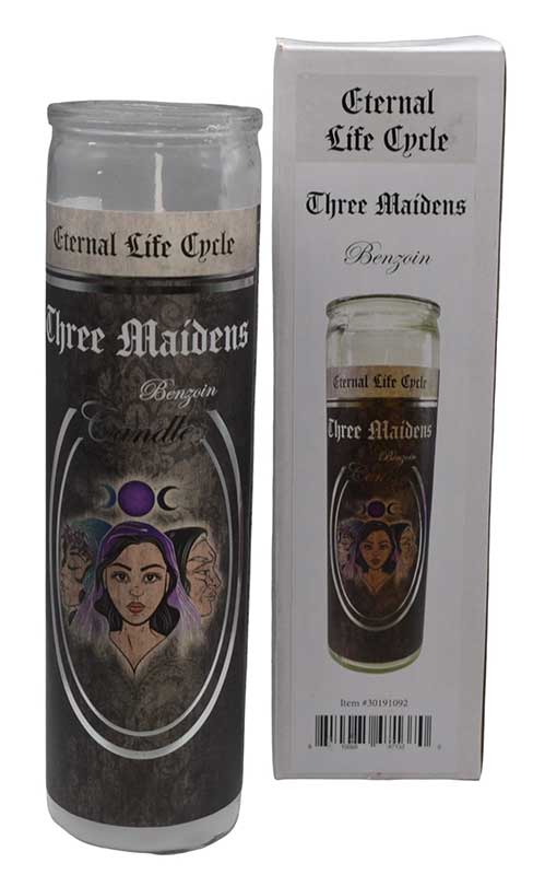 (image for) 90 hr Three Maidens (Benzoin) jar candle - Click Image to Close