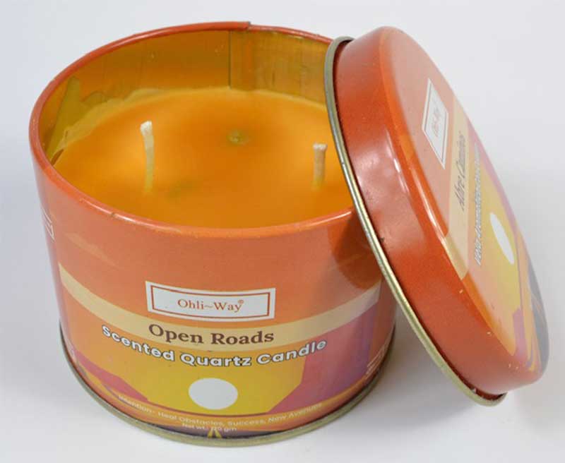 (image for) Abre Caminos (Open Roads) quartz tin candle - Click Image to Close