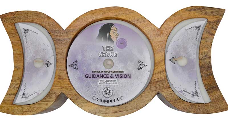 (image for) 60 hr Crone Guidance & Vision triple moon candle - Click Image to Close