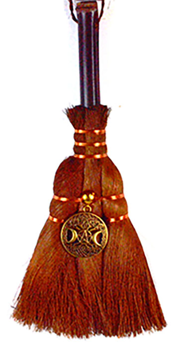 (image for) 9 1/2" Celtic Triple Goddess broom - Click Image to Close