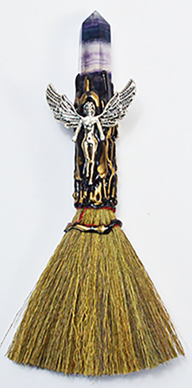 (image for) 7 1/2" Angel W Crystal broom