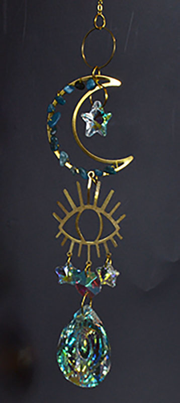 (image for) 16" Evil Eye Crescent sun catcher