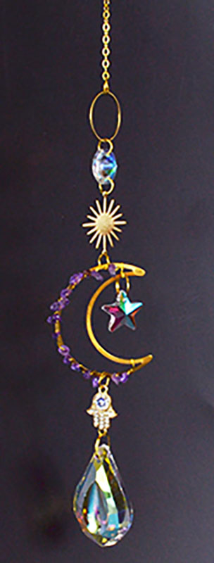 (image for) 16" Celestial Crescent sun catcher