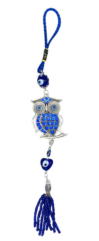 (image for) Owl Evil Eye wall hanging - Click Image to Close