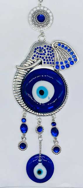 (image for) Elephant Evil Eye wall hanging