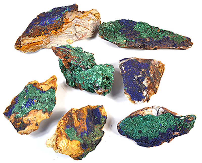 (image for) ~3- 5# Flat of Azurite specimen