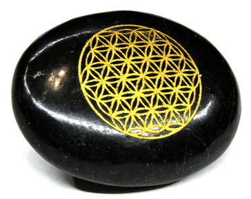 (image for) Tourmailne Flower of Life palm stone - Click Image to Close