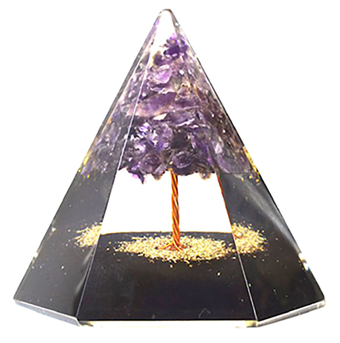 (image for) 3 3/4" Orgone 6 Sided pyramid - Click Image to Close