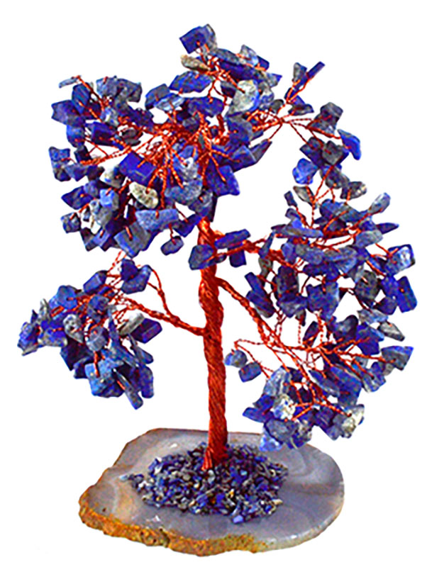 (image for) 8" Lapis gemstone tree