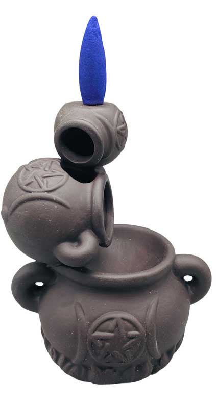 (image for) 5" Triple Moon Cauldron back flow burner - Click Image to Close