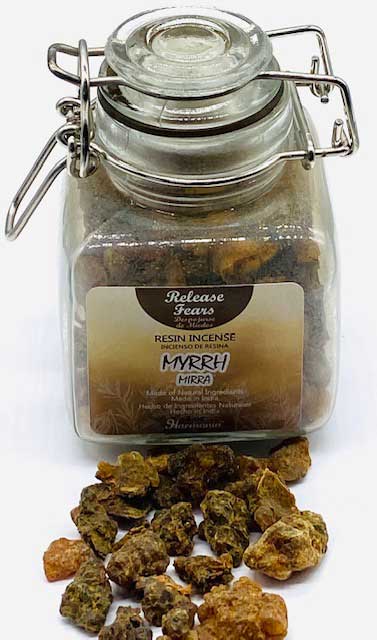 (image for) 3.0oz Release Fears (myrrh) resin jar