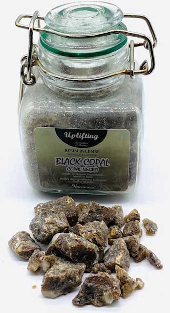 (image for) 3.0oz Uplifting (black copal) resin jar - Click Image to Close