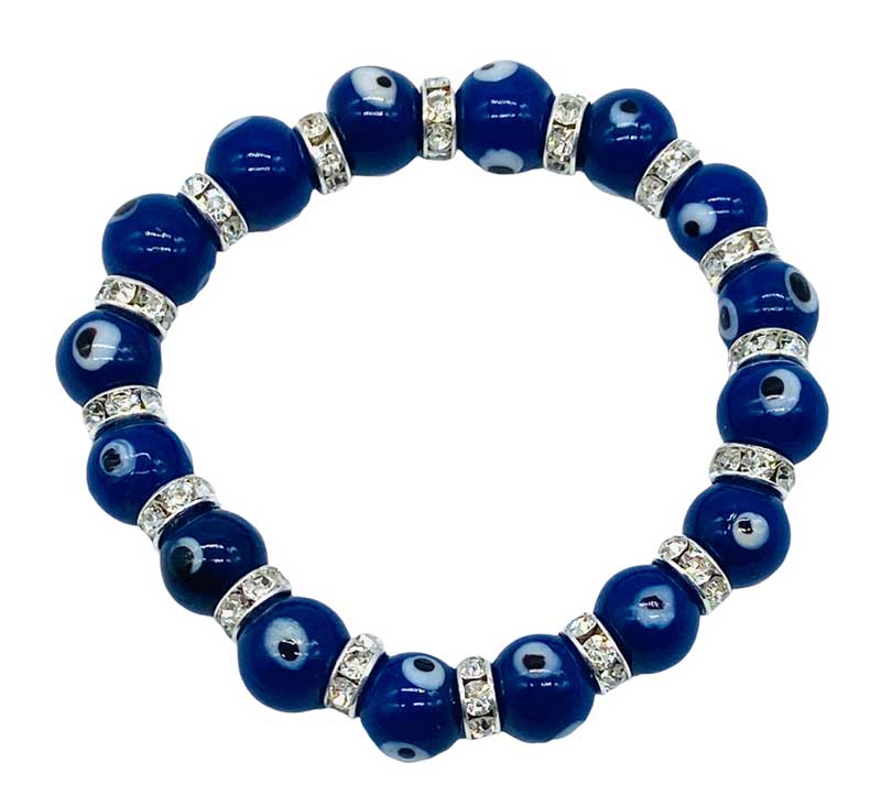 (image for) 8mm Evil Eye, Blue bracelet - Click Image to Close