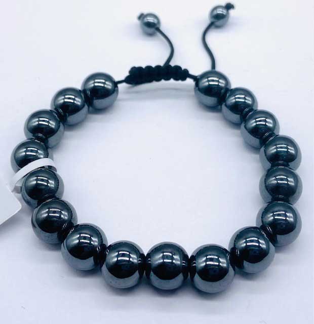 (image for) 10mm Hematite bracelet - Click Image to Close