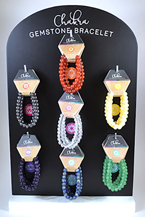 (image for) (set of 35) 7 Chakra bracelets W displat board - Click Image to Close