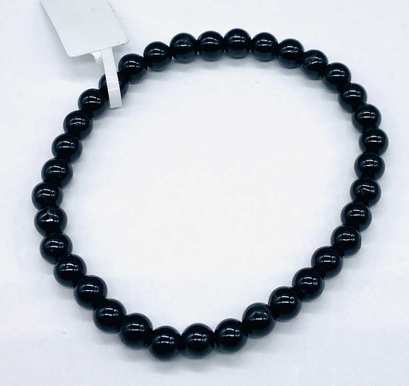 (image for) 5mm Tourmaline, Black bracelet - Click Image to Close