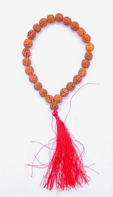 (image for) 8mm Rudraksha w Tassel bracelet - Click Image to Close