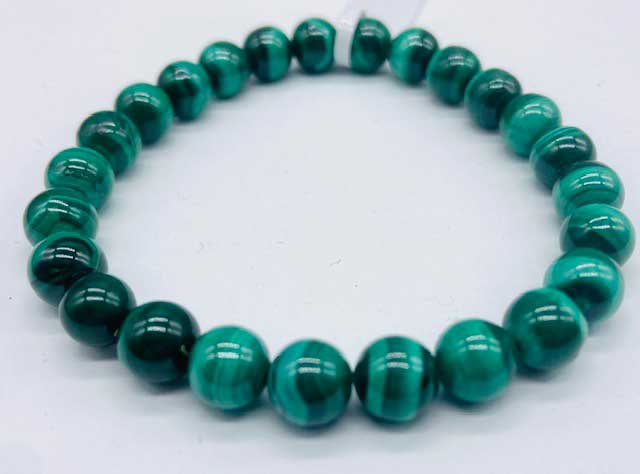 (image for) 8mm Malachite bracelet - Click Image to Close