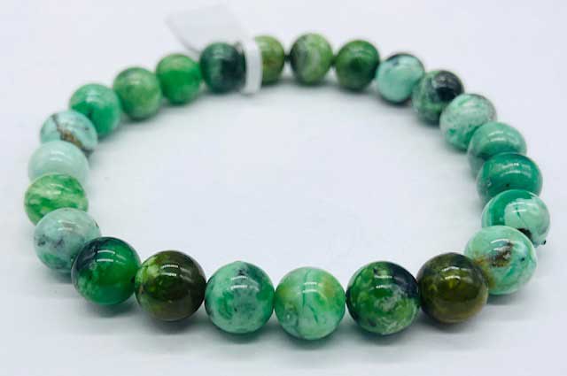 (image for) 8mm Variscite bracelet - Click Image to Close